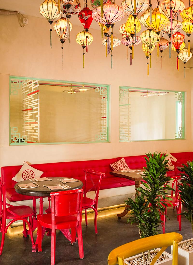 One of the rooms in Chow Chow restaurant