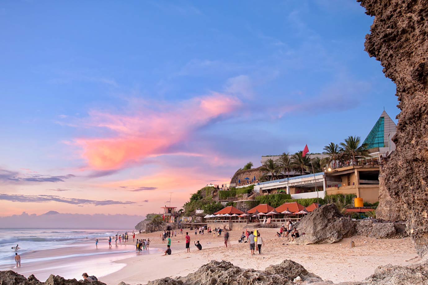 Beautiful sunset over Dreamland Beach