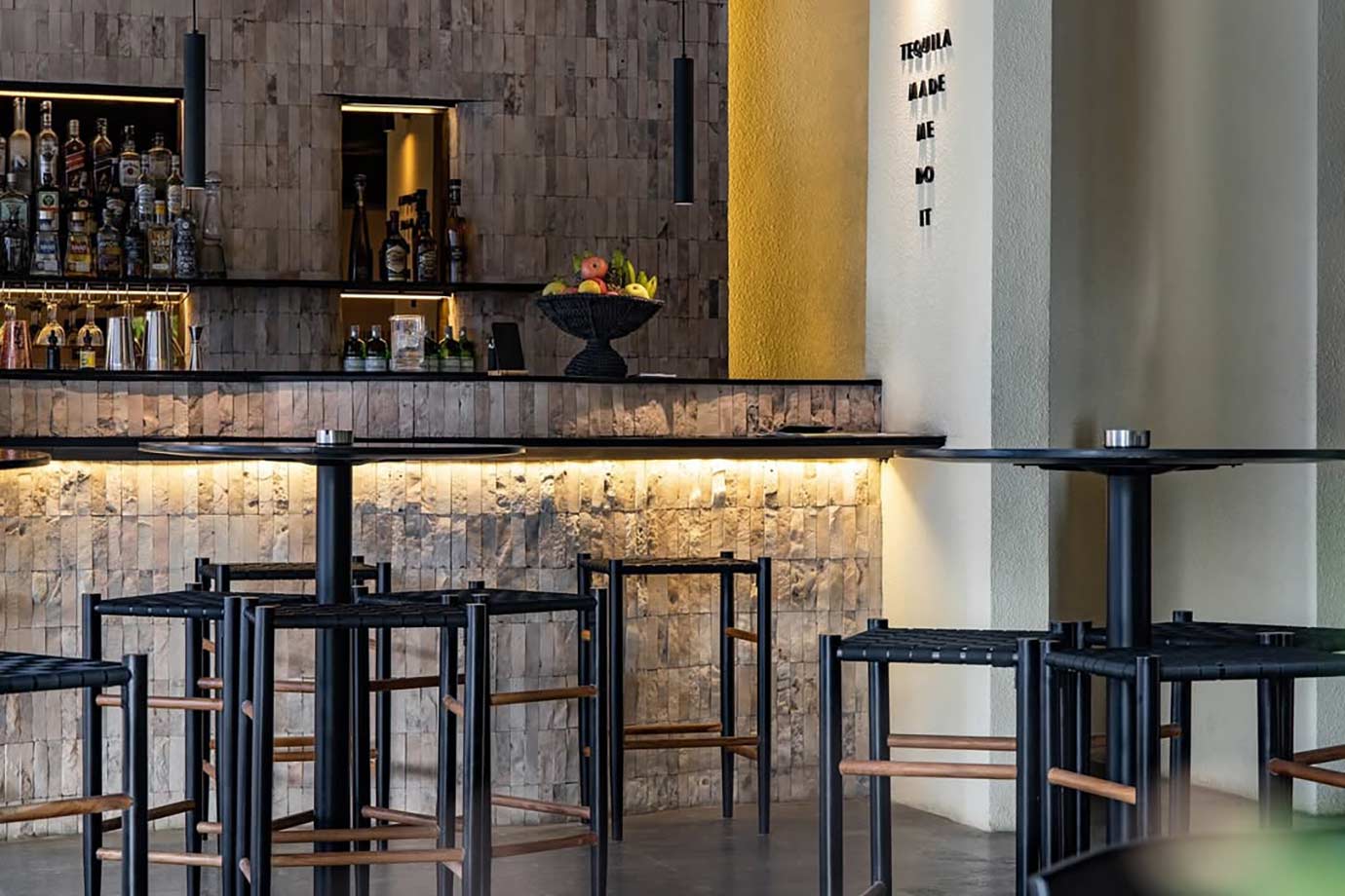 Bar and tables in Jalapeño Sanur