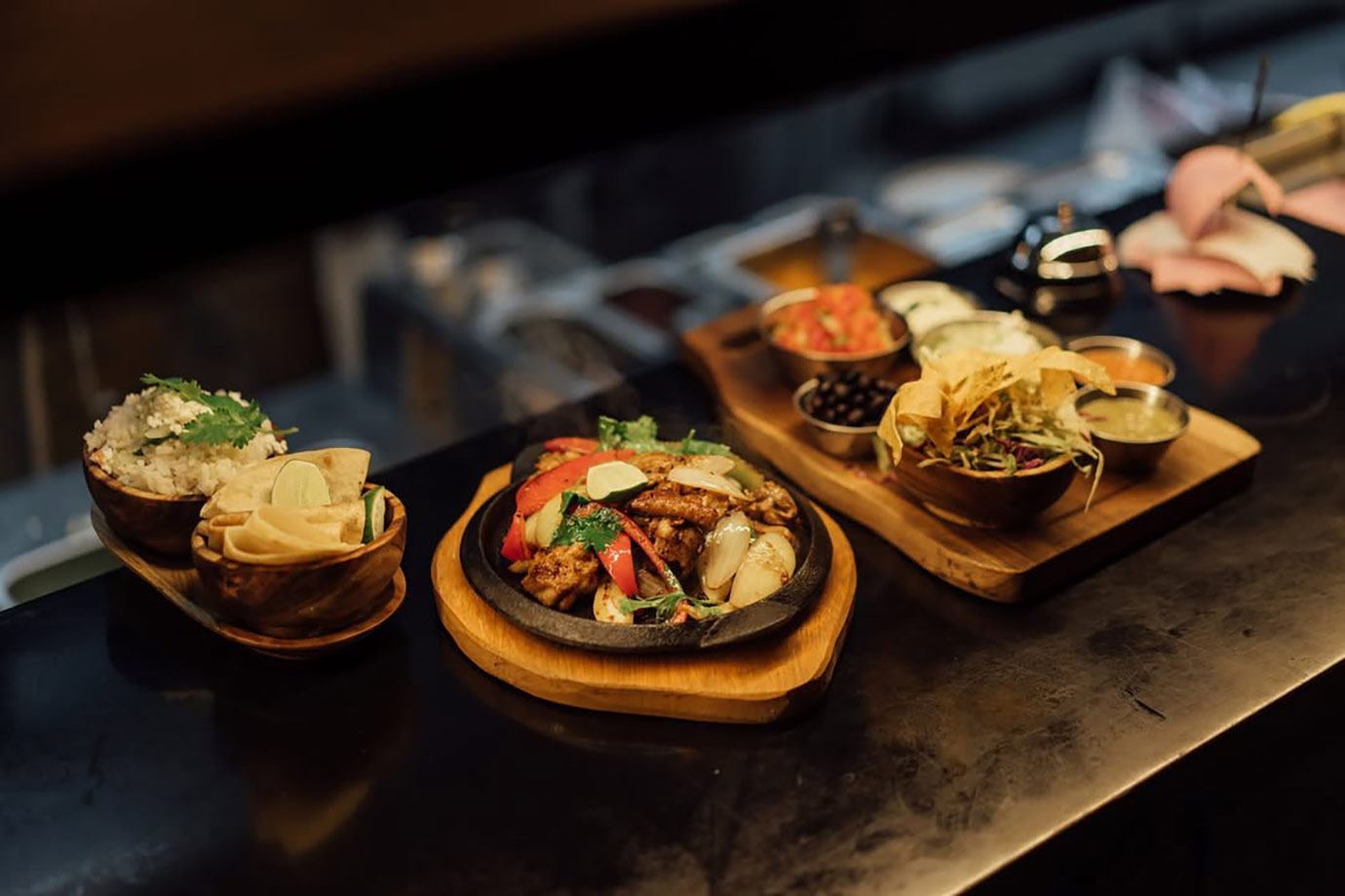 Food on the table in Jalapeño Sanur