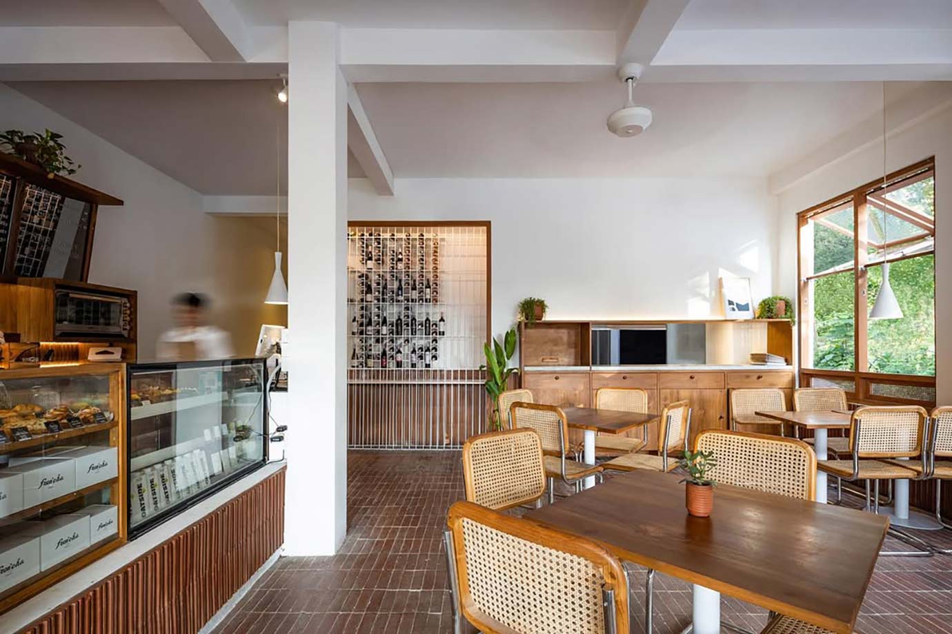 Interior with bar counter in Sala Sanur restaurant