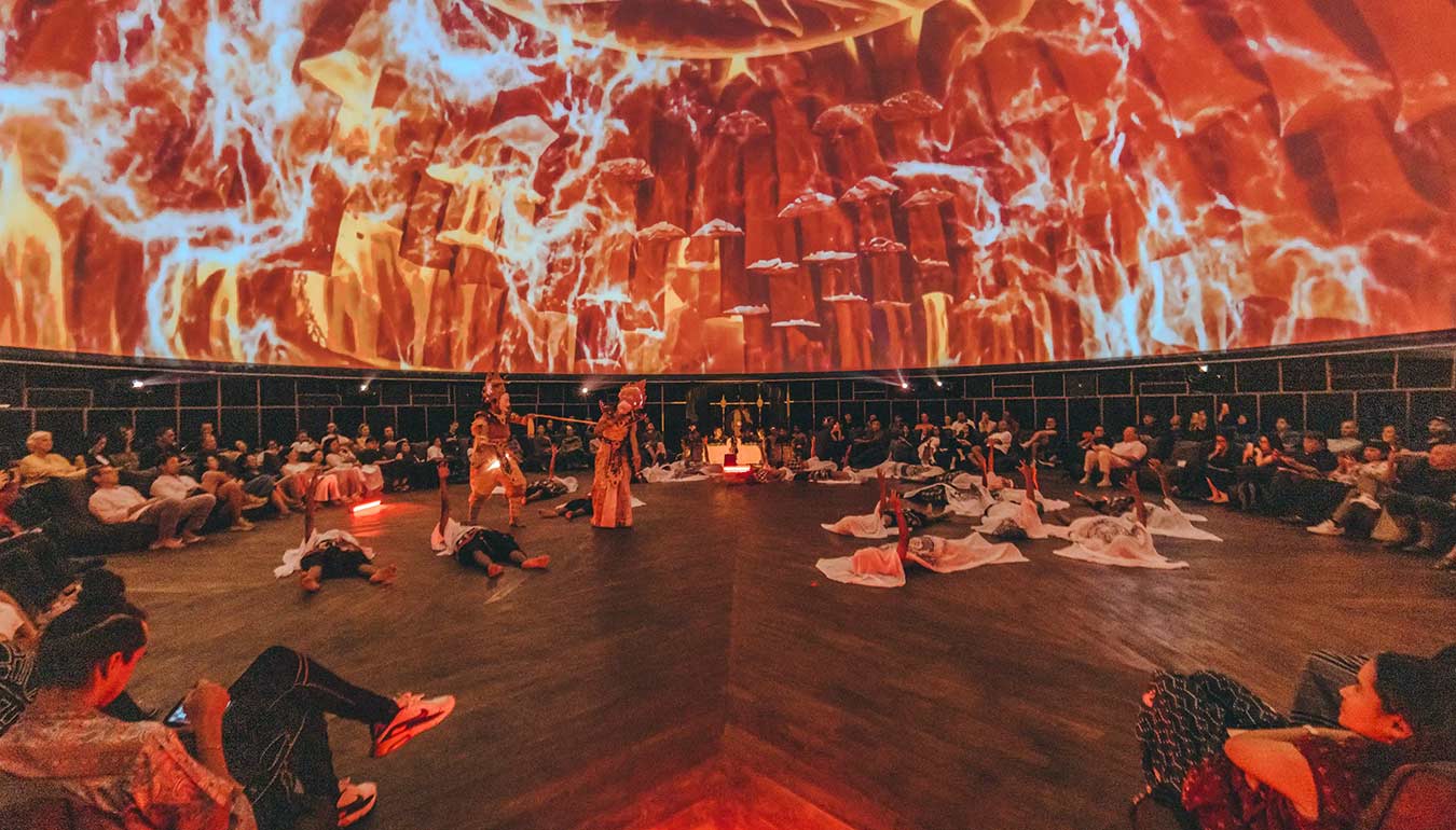 Fire dance at Art & Bali