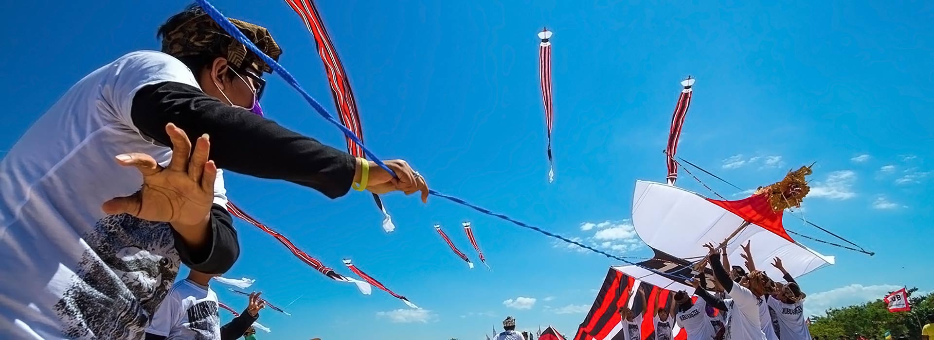 Background of the Bali Kite Festival