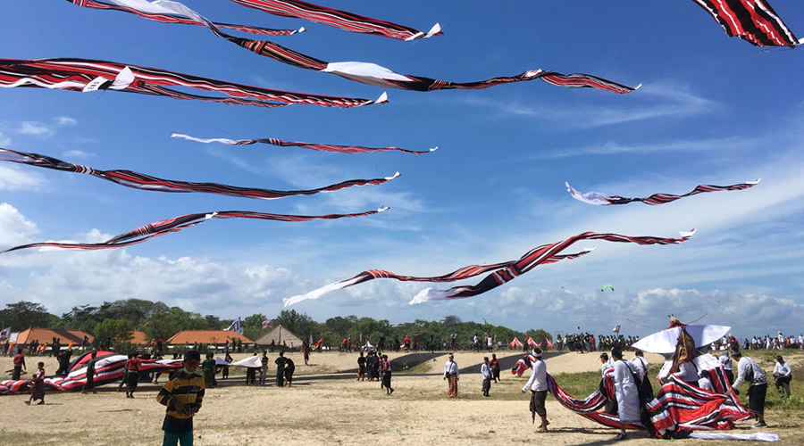 Bali Kite Festival on the beach of Sanur