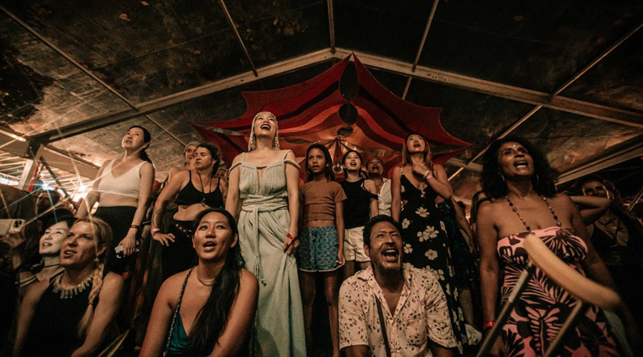 Audience at Bali Spirit Festival