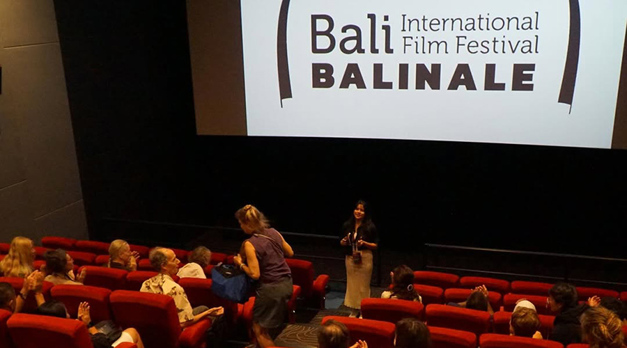 Watching films at Balinale Film Festival