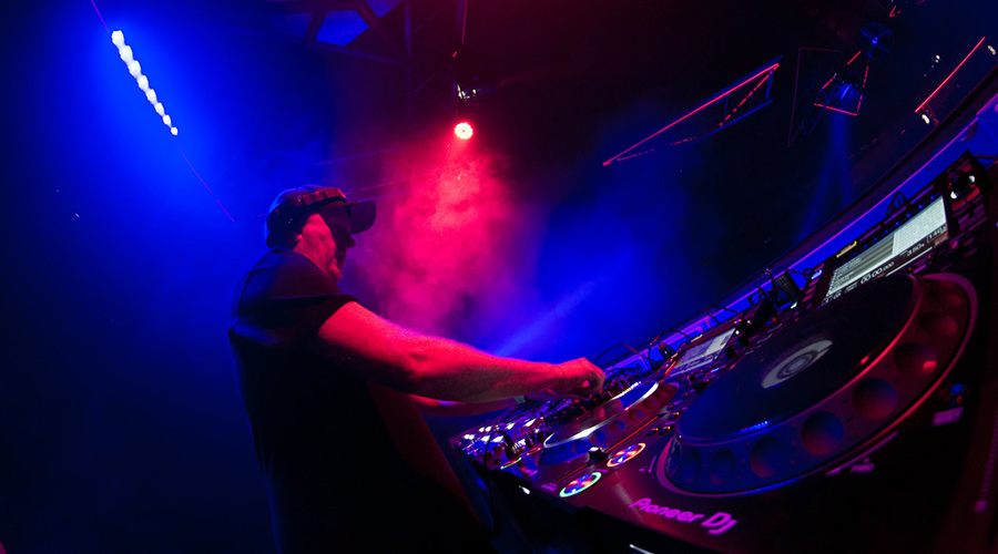 Elrow DJ during the show