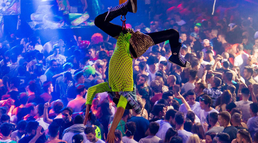 Stuntmen at Elrow show