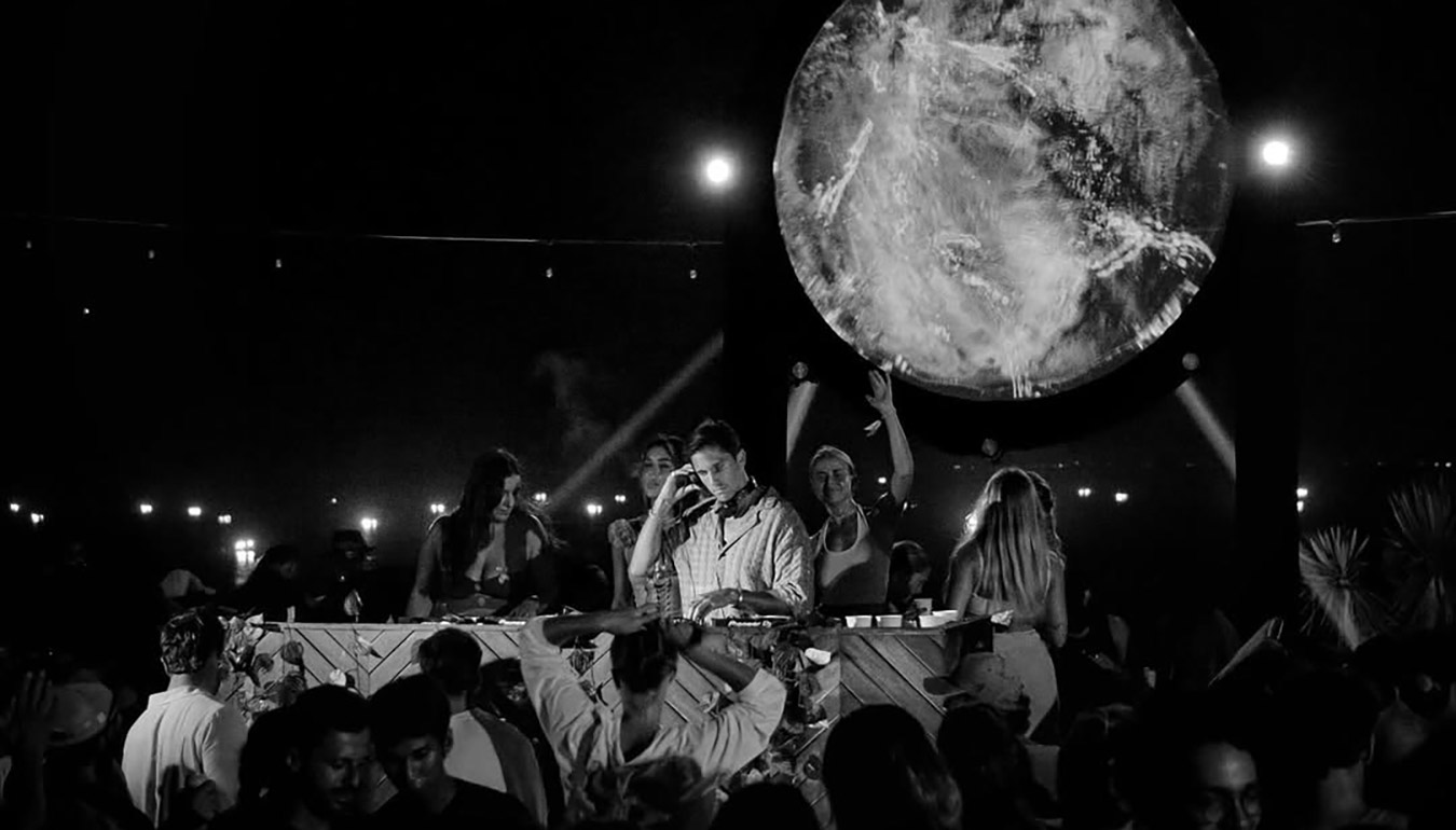 Full Moon festival in night club