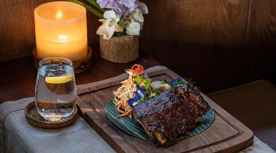 Grilled meat in Copper Kitchen Bar & Rooftop Ubud