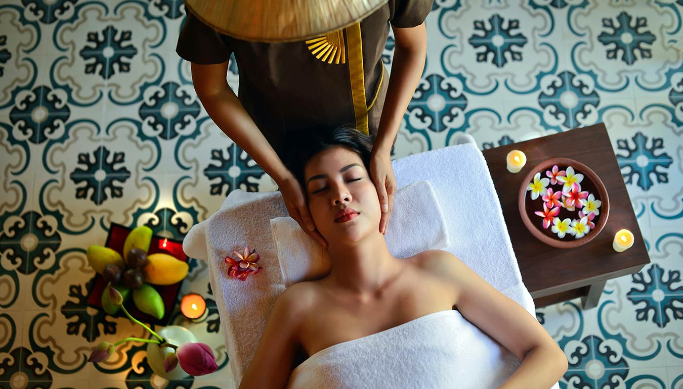 Massage treament at The Yoga Barn