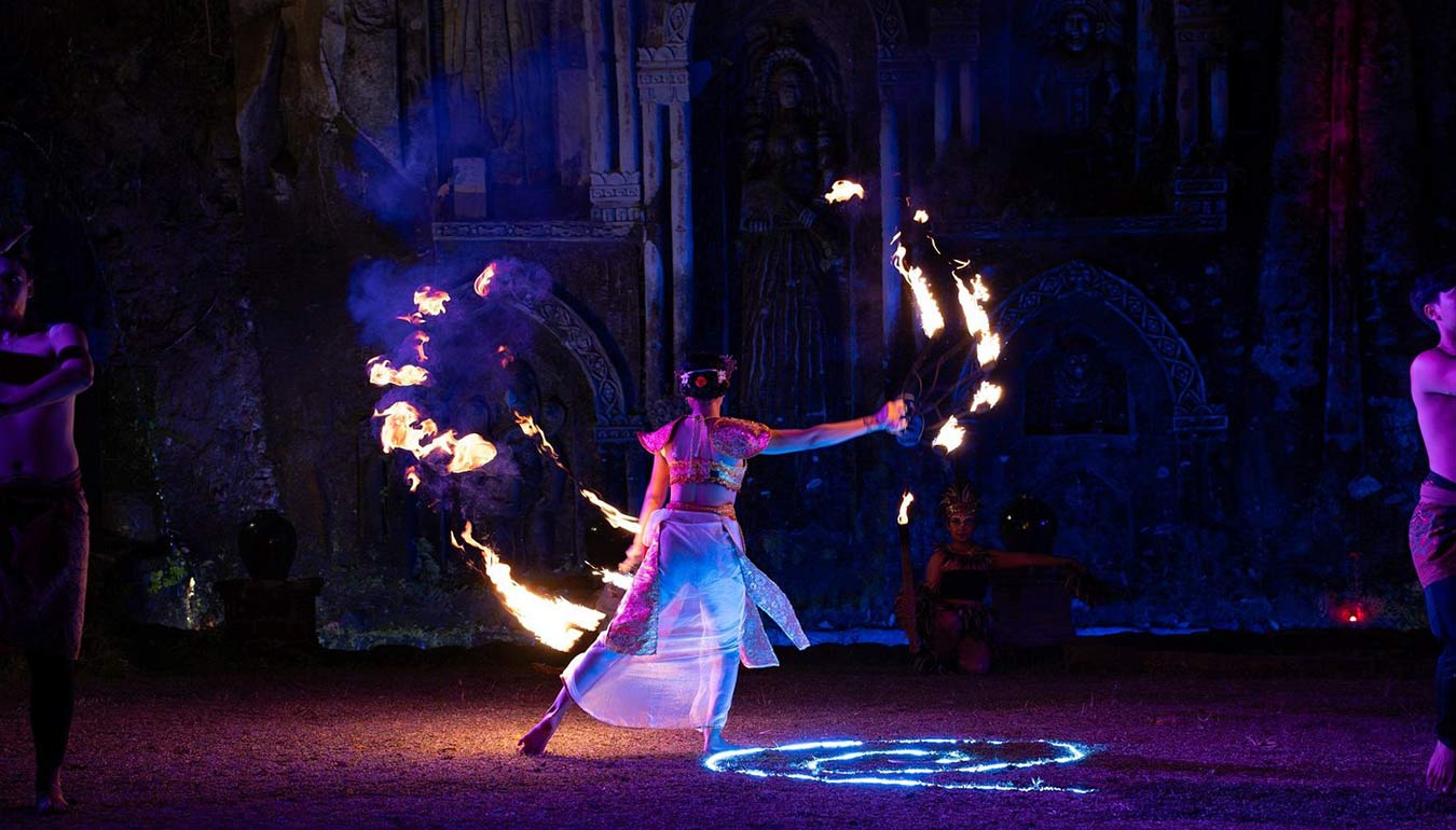 Fire Show during the Lost City Dance Show