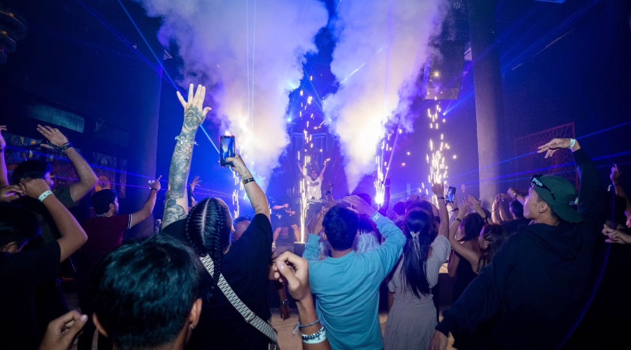 Night party at Odin Bali club