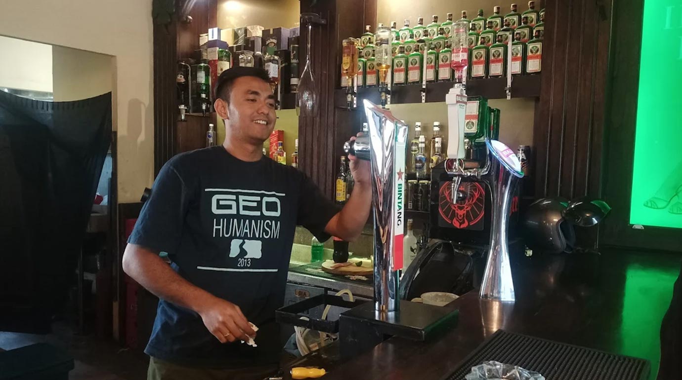 Barman from Rosey Murphy's Irish Pub