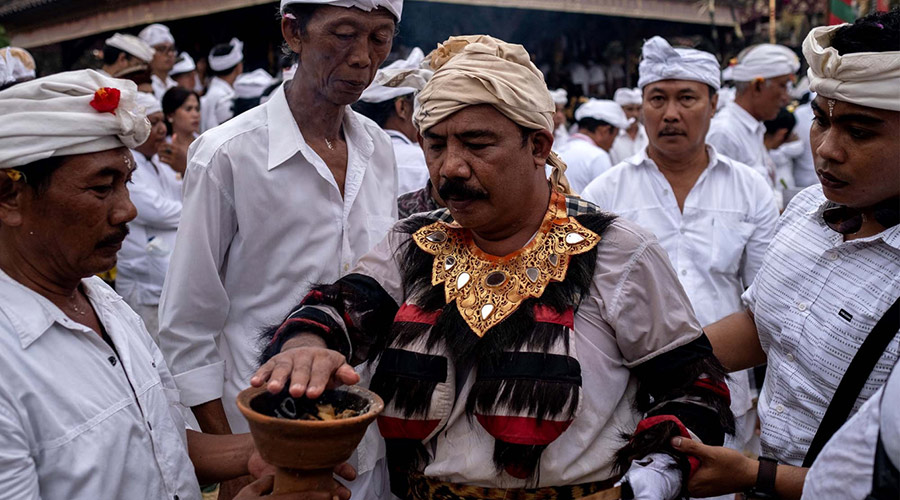Ngerebong ritual in Denpasar