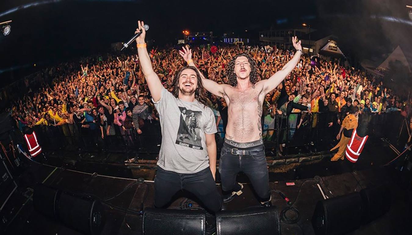 Selfie with the audience after live concert of Peking Duk