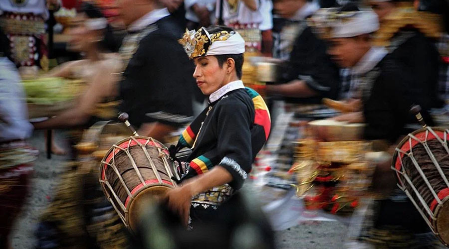 Drummer show at Sanur Village Festival