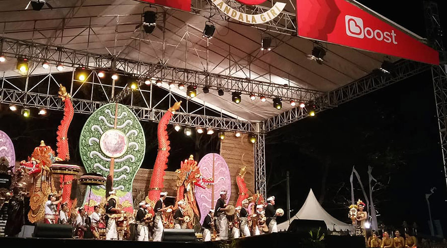 Big stage of Sanur Village Festival
