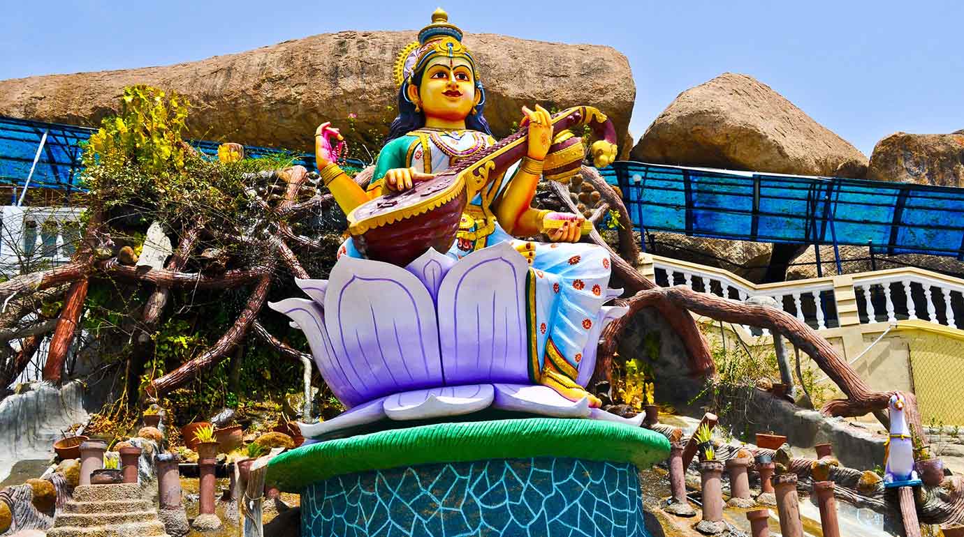 Statue dedicated to Saraswati Day