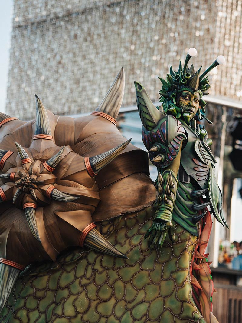 Bright costume at Sirens of the Abyss