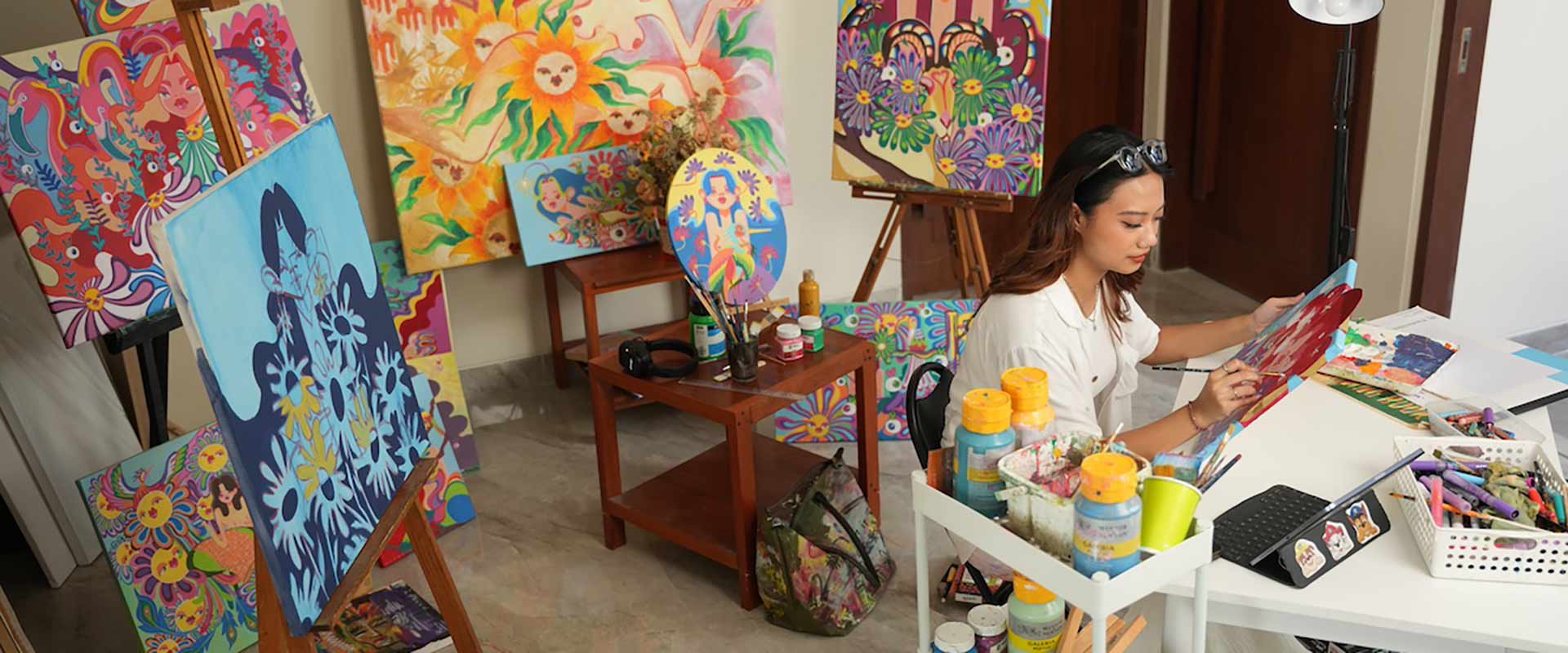 Background of the SORA: Art & Poetry Exhibition