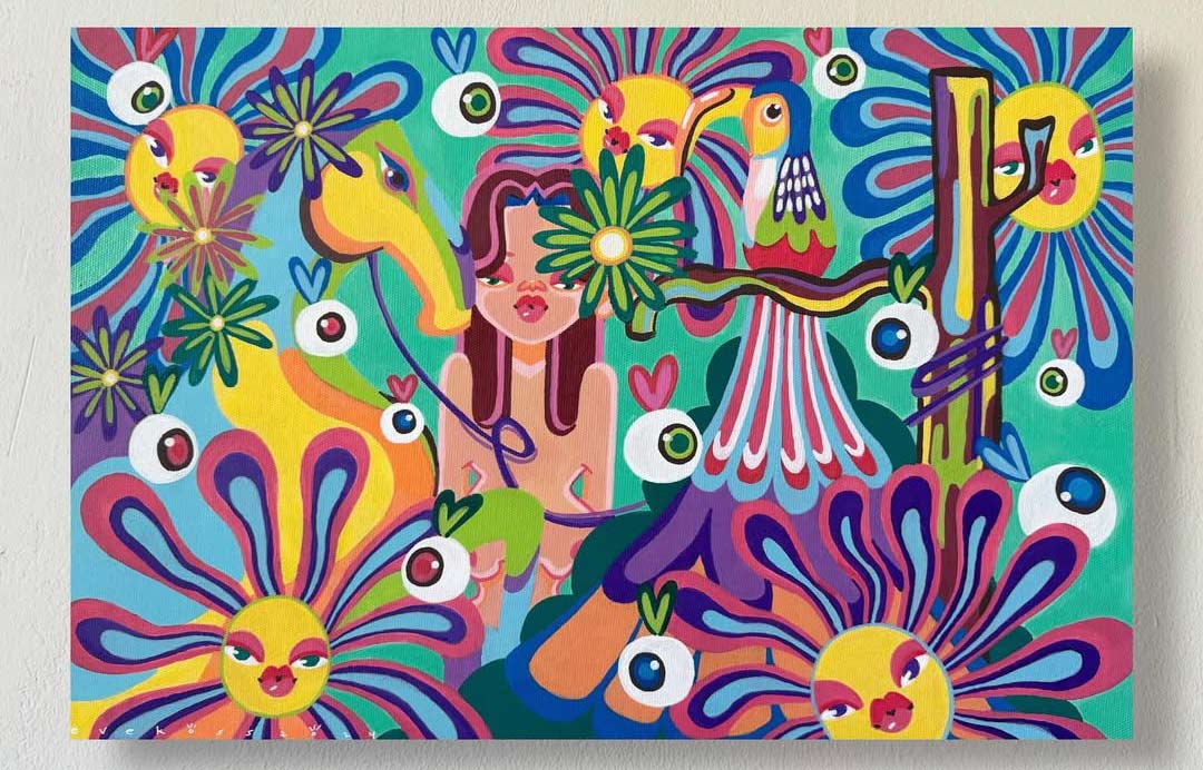SORA: Art & Poetry Exhibition - one of the paintings