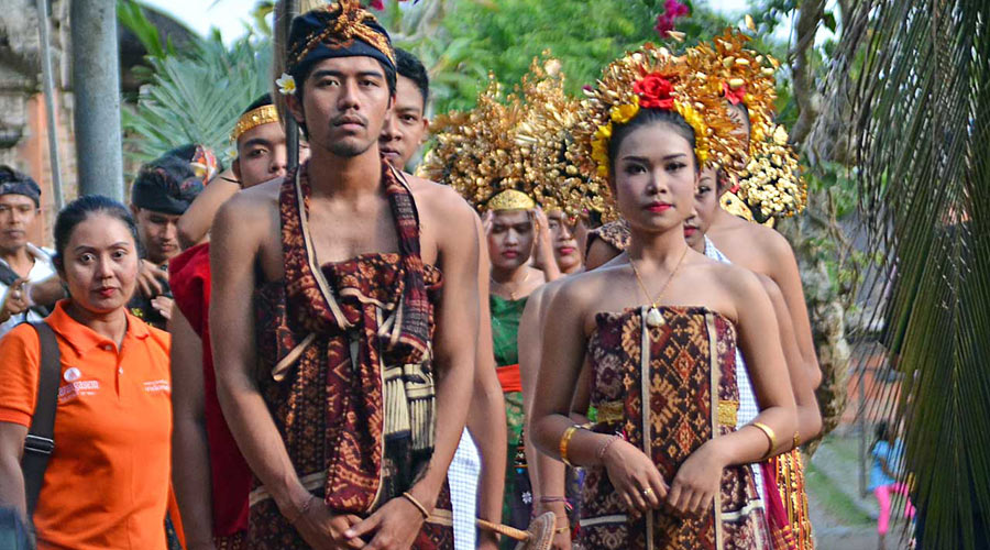 Couple at Tenganan Pegringsingan festival