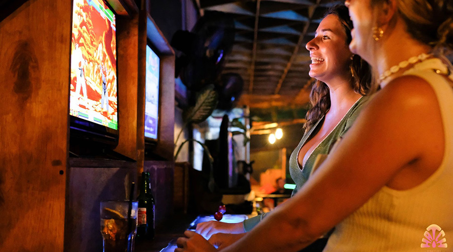Women playing games at Tuesday Game Night