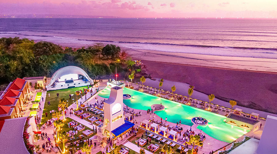 Top view of Cafe Del Mar Bali