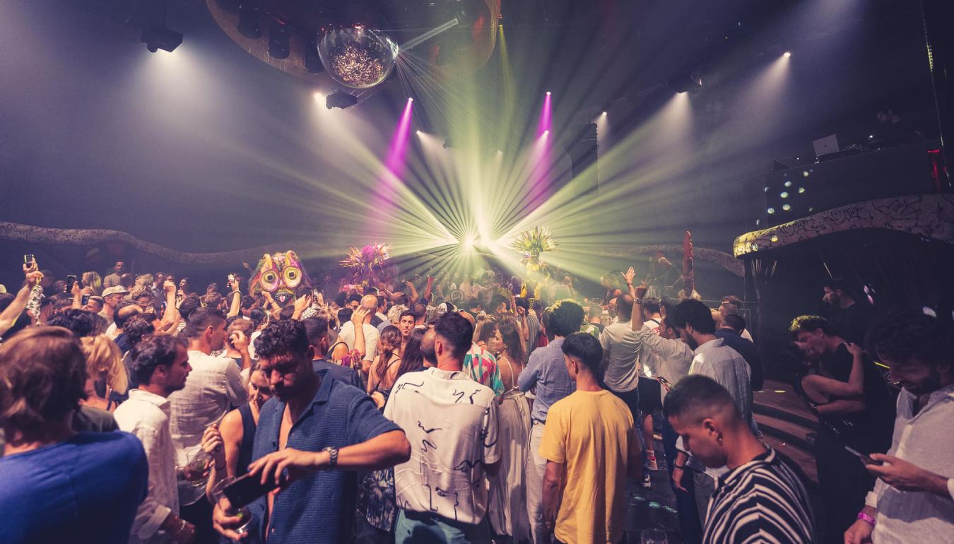 Night party with Vanco behind the DJ controller