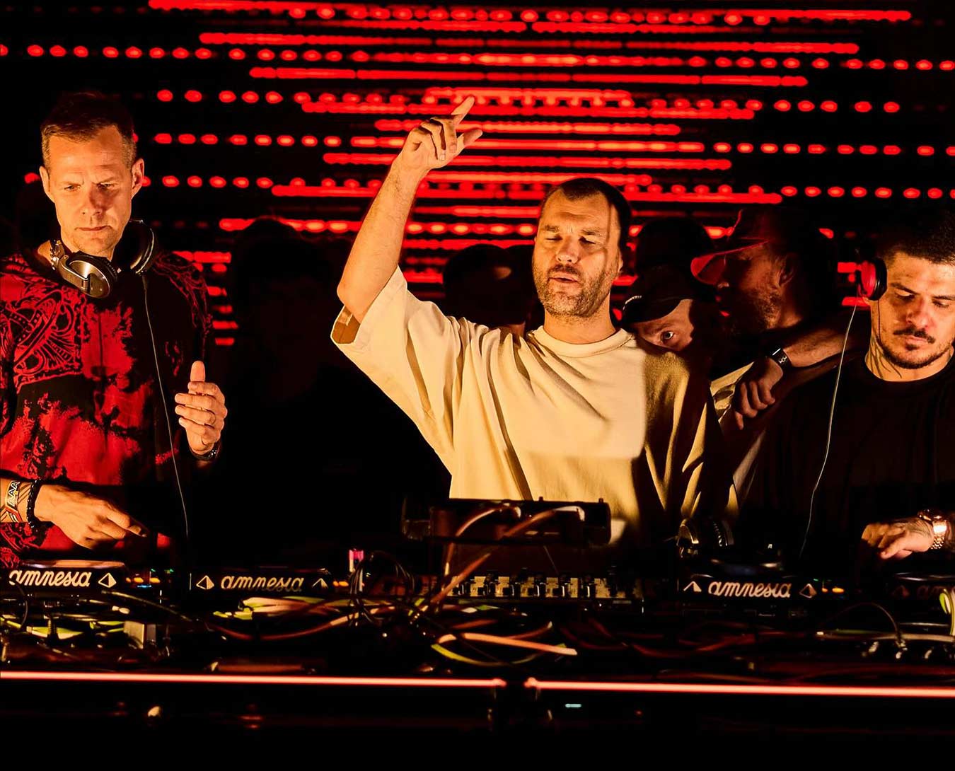 DJs collaboration on the stage