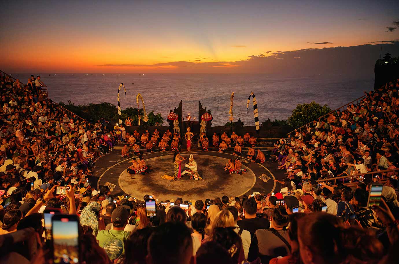 Kecak Dance in Uluwatu Temple at night