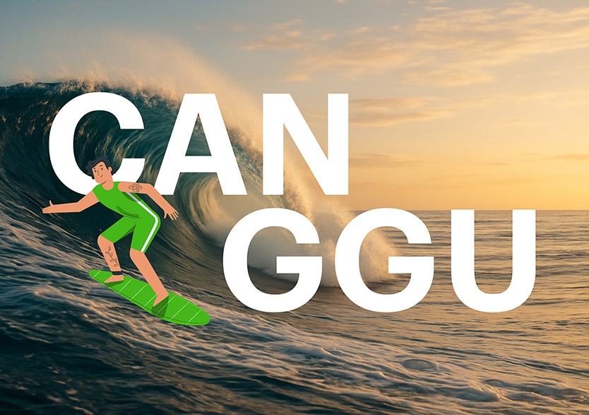 Catching the wave in Canggu