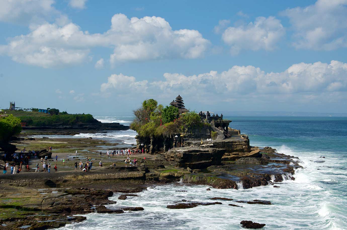 Tourists at Tanah Lot Temple Canggu