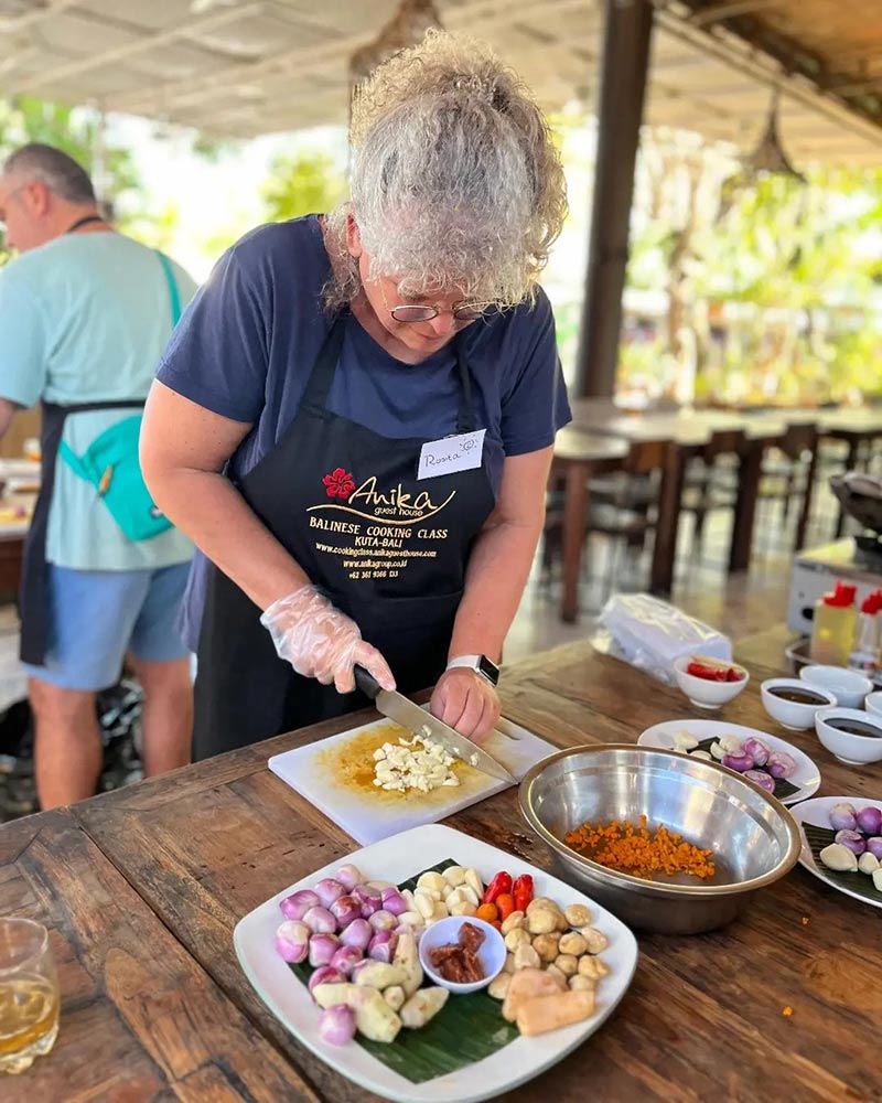 Woman on Cooking Class in Bali