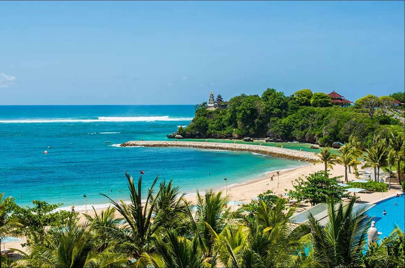 Landscape of Nusa Dua Beach, Bali