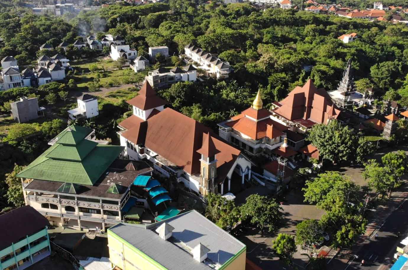 Puja Mandala - aerial view