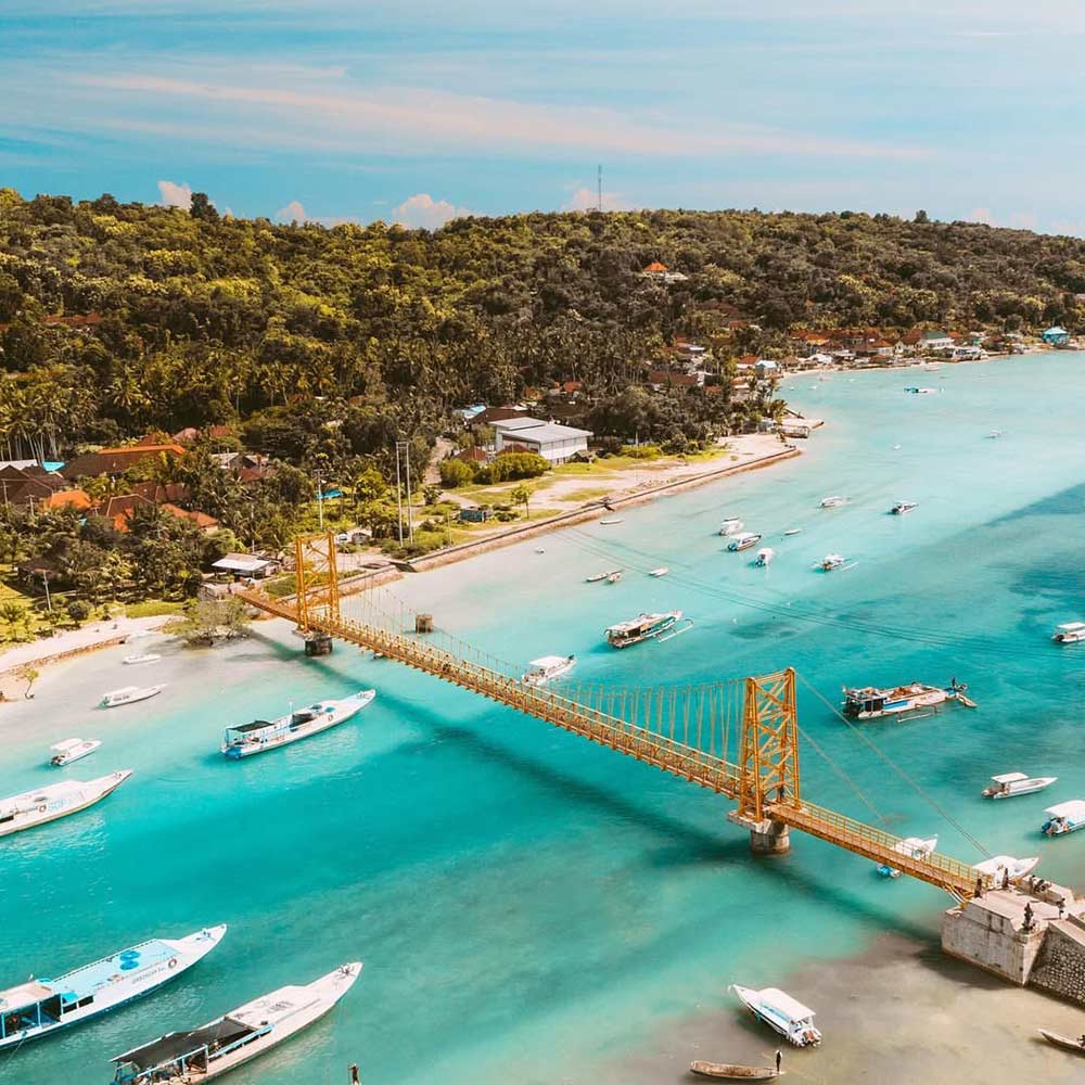 Bridge from Nusa Penida to Nearby Island