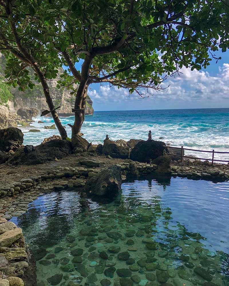 Tembeling Natural Pools near the beach