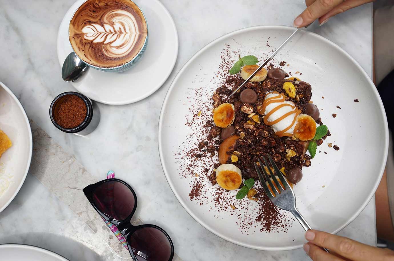 Breakfast from cafe in Seminyak