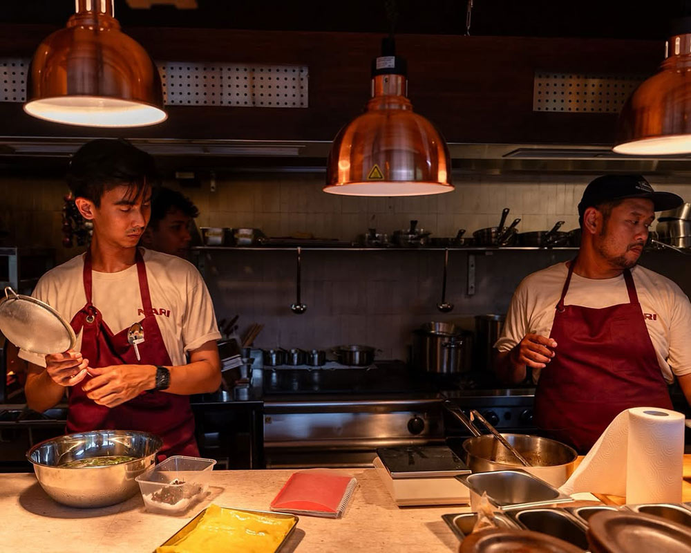 Kitchen in Nari restaurant
