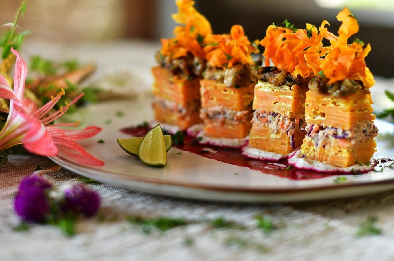 Food from Zest restaurant