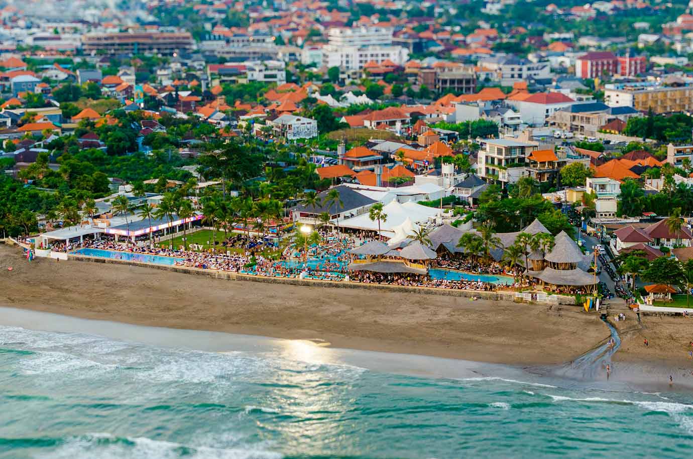 Number of hotels and resorts on Canggu Beach