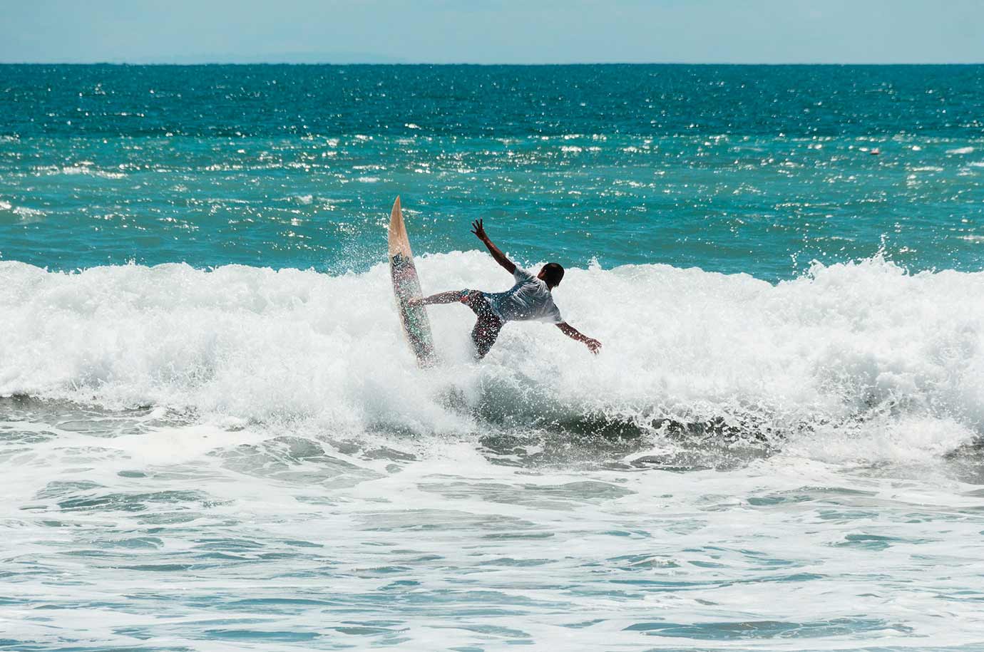 Surfing on Kuta Beach