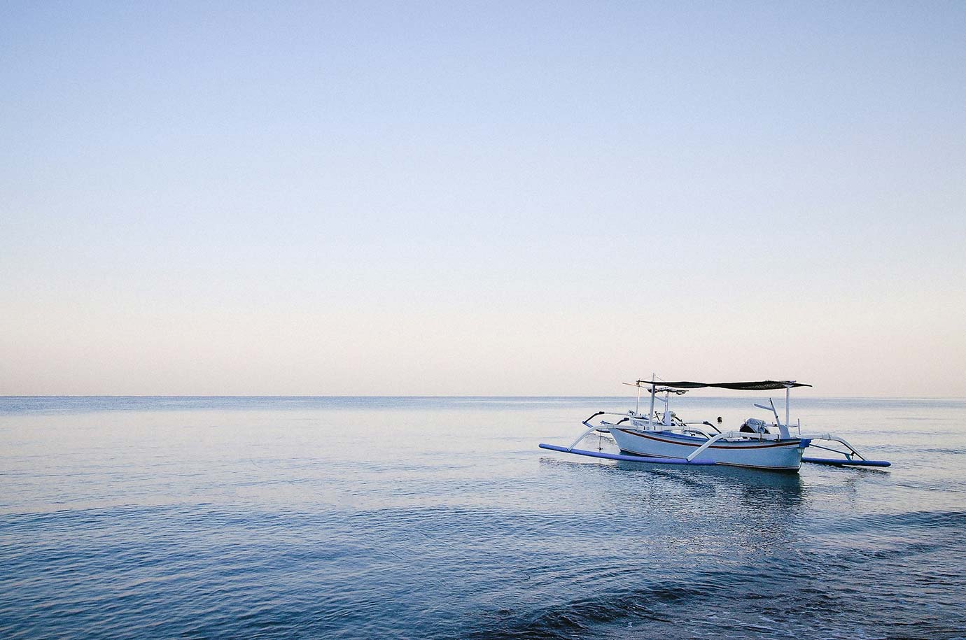 Boat on Lovina Beach in Bali