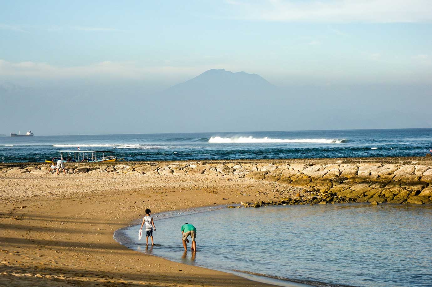 Walking along Nusa Dua Beach