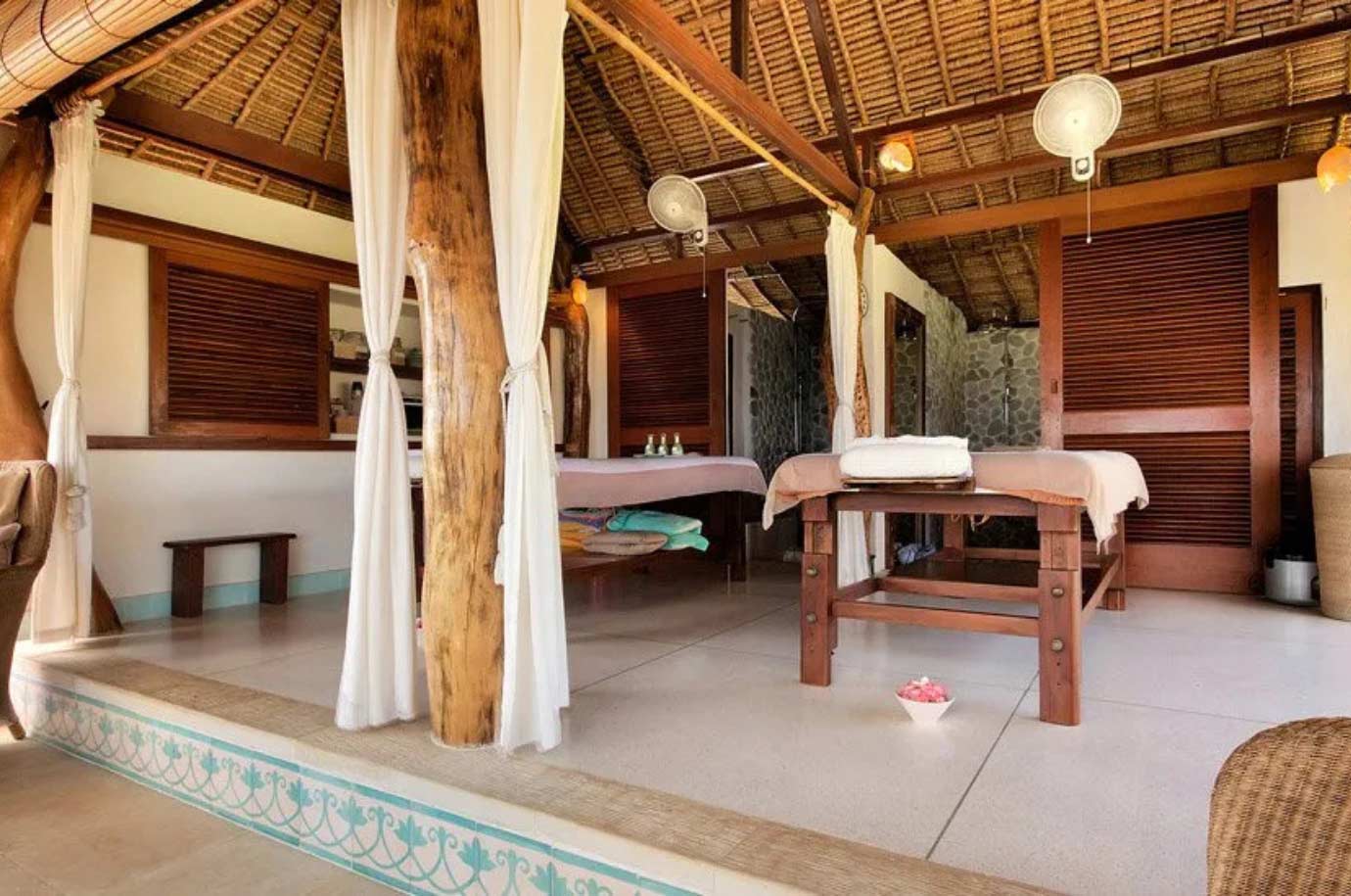 Bamboo interior in the Mu Spa
