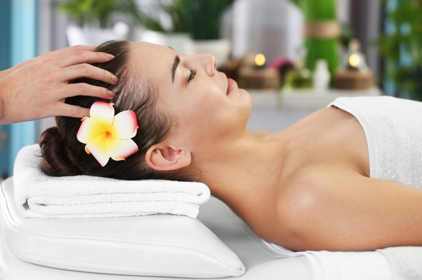 Head massage in the Mu Spa, Uluwatu