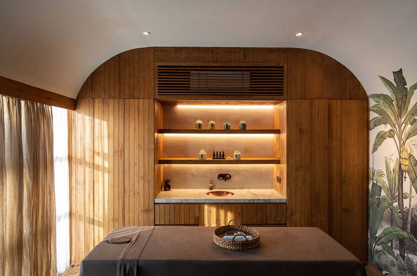 Stylish massage room in The Asa Maia