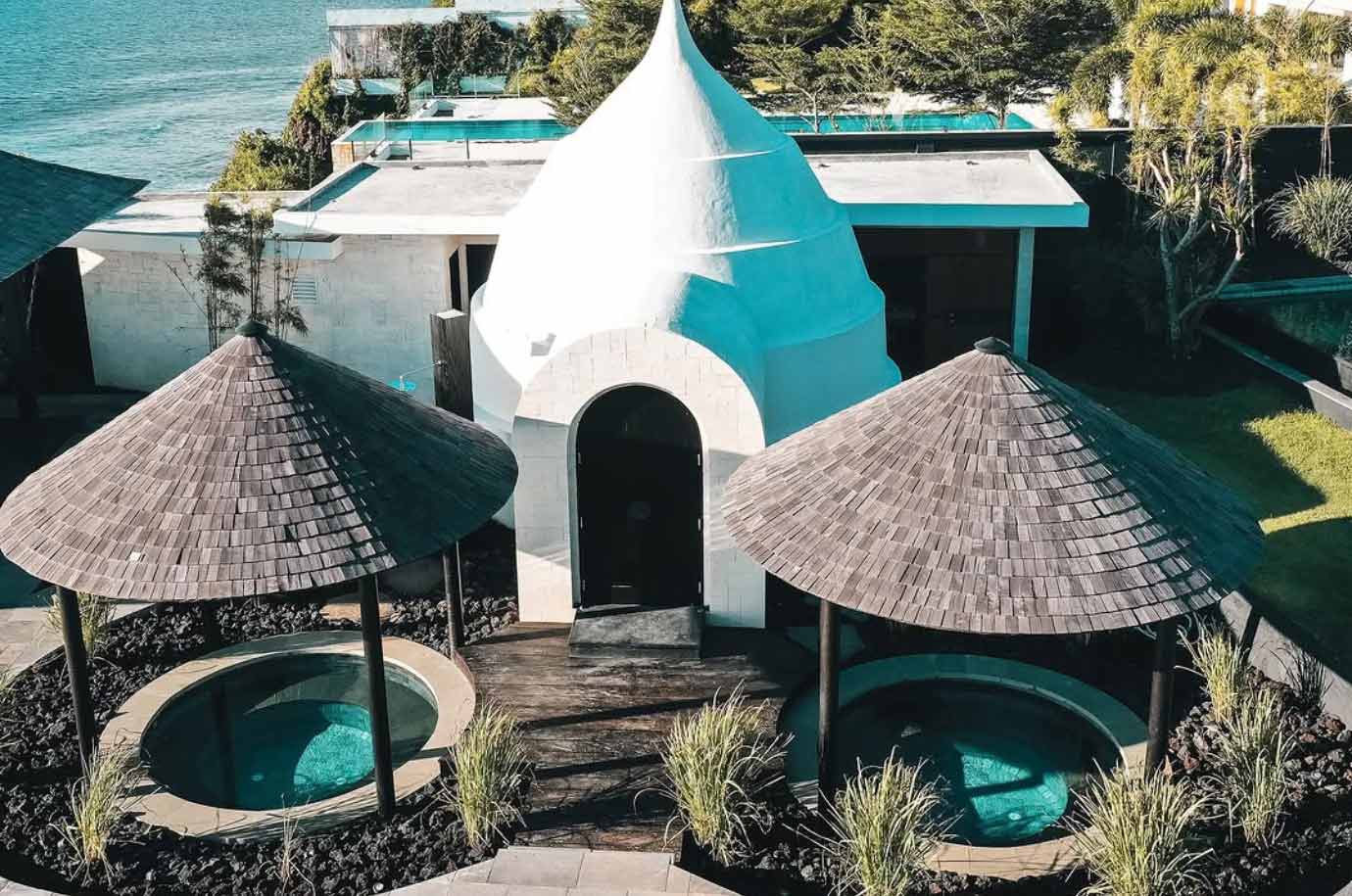 The Istana spa area and pools